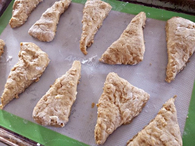 Face your scones in alternating directions to bake