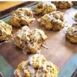 tray of just baked pumpkin scones