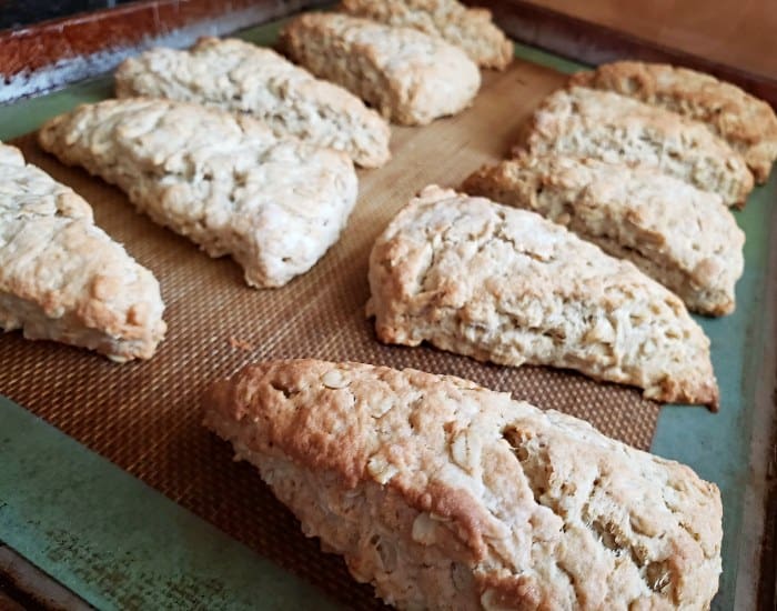 Baked mocha scones