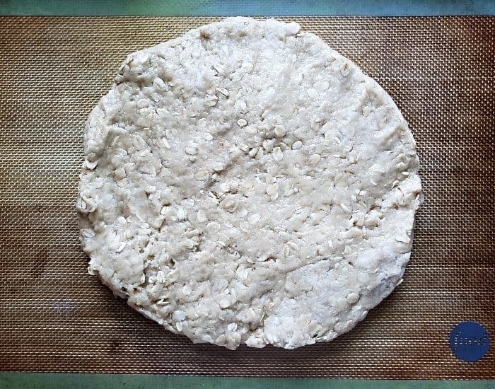 Pat dough into a circle
