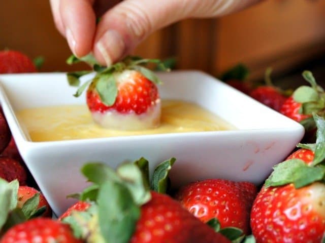 Enjoying homemade pineapple curd recipe