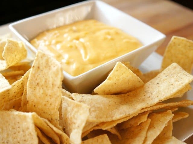 Ready to serve homemade nacho cheese sauce