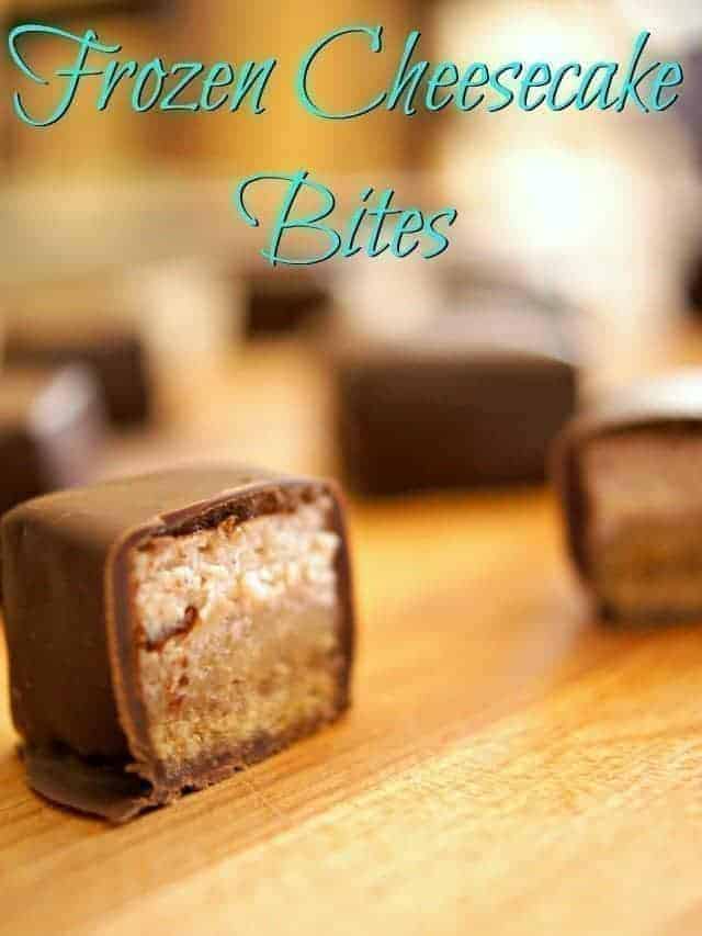 Frozen cheesecake bites recipe using yogurt