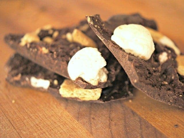 S'mores bark recipe is perfect for leftover chocoate