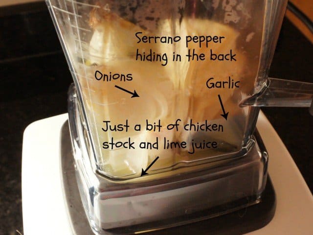 Adding ingredients to the blender