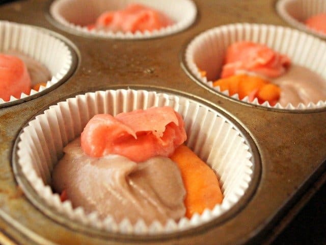 Kool-Aid cupcakes ready to bake