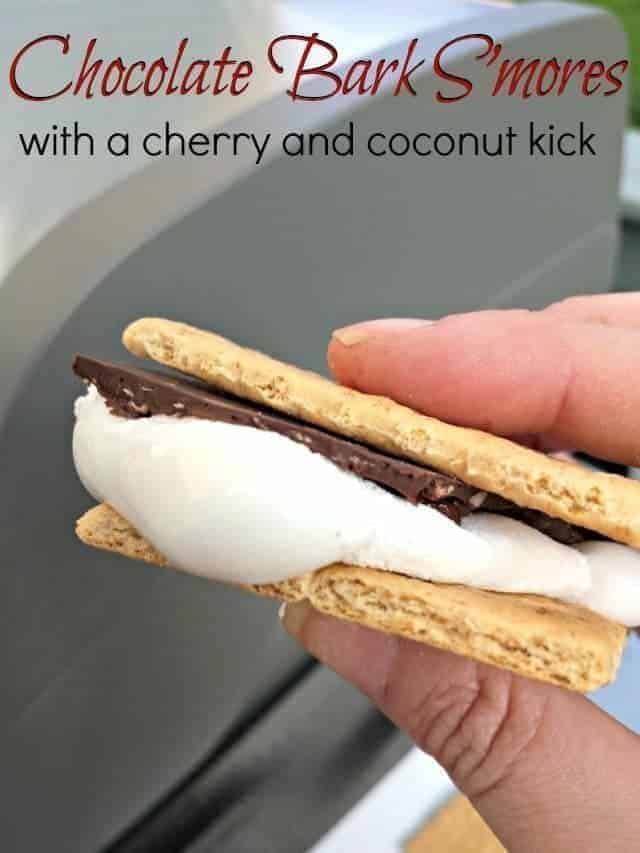 Looking for a new way to enjoy s'mores? This chocolate bark s'mores recipe is so easy to do and makes your dessert just a little fancy. Perfect for a bbq or party, yet still so fun and filled with chocolate. Make the chocolate bark ahead of time so it's ready whenever you want some.