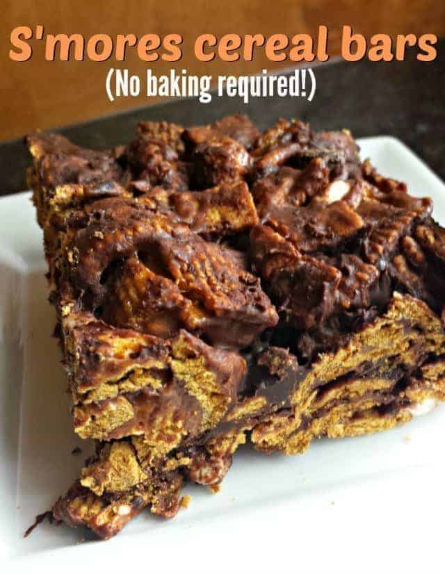 No bake s'mores cereal bars recipe is addictively good and ready in minutes