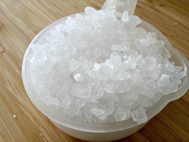 This is rock salt for ice cream