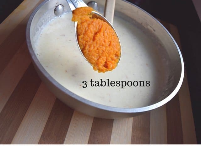 Add pumpkin puree