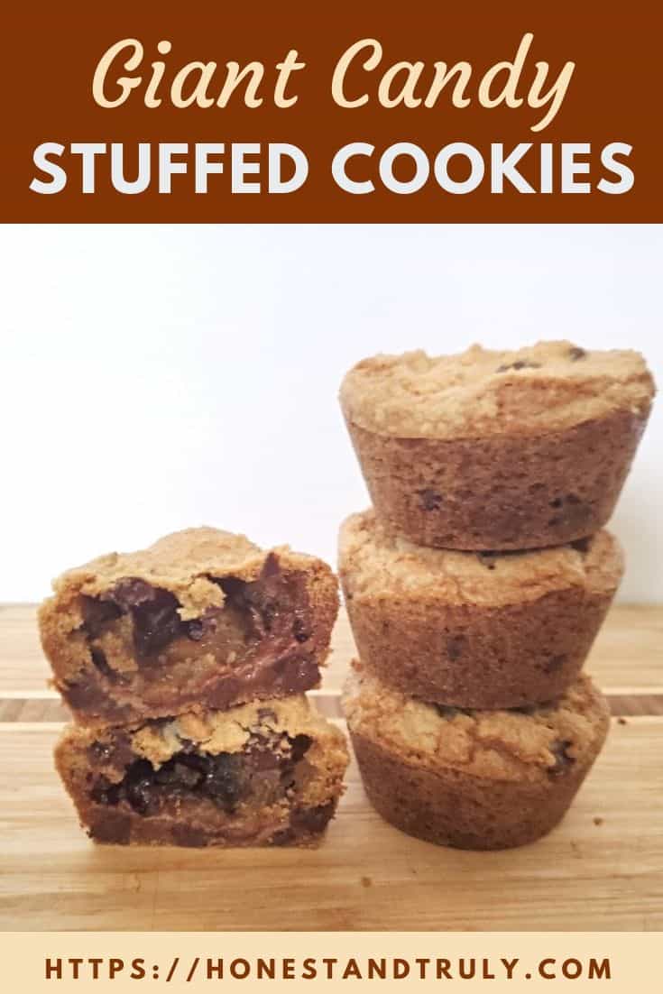 Delicious giant stuffed cookies