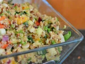 Delicious harvest quinoa salad