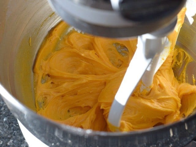 Pumpkin frosting for pumpkin cinnamon rolls