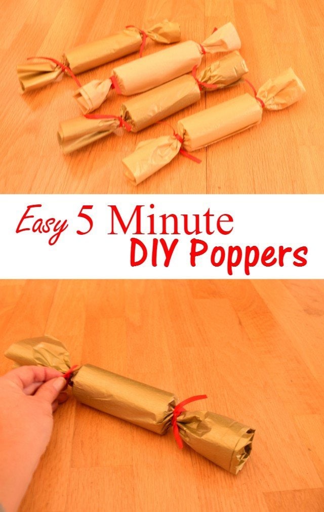 Easy 5 minute DIY New Years poppers