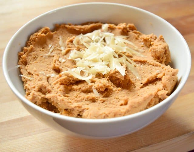 Homemade refried beans ready to enjoy for burritos or 7 layer dip or any delicious meal