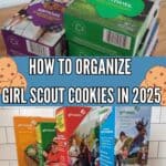 Image shows how to organize girl scout cookies in 2025.