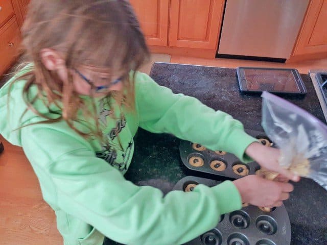 Mini donuts are so easy a 10 yera old can make them