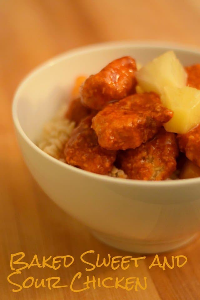 Simple baked sweet and sour chicken for Chinese New Year dinner