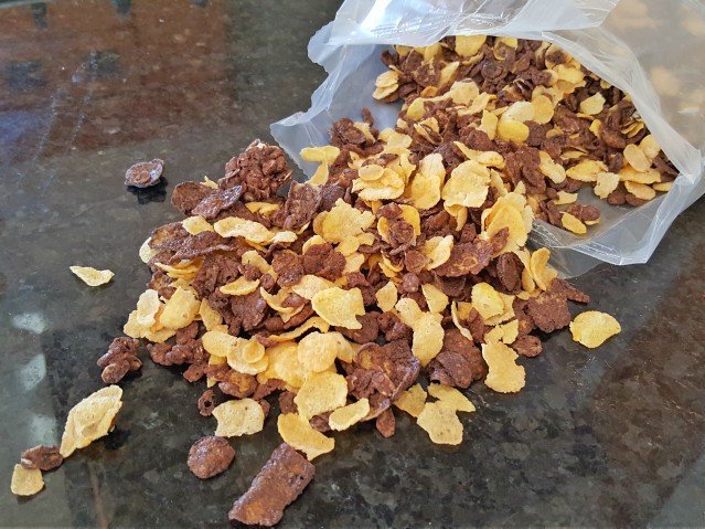 We get to bake with Honey Bunches of Oats Cocoa flavor