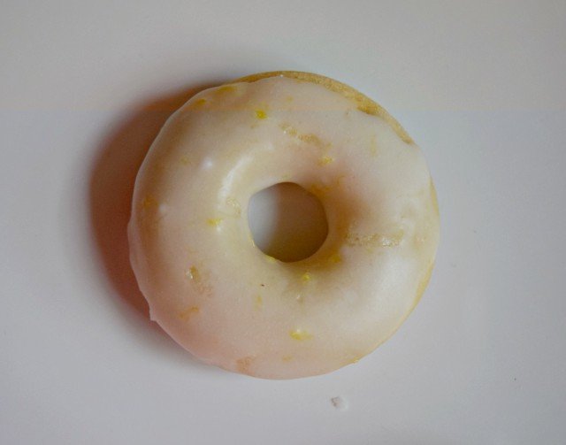 Homemade baked lemon donuts