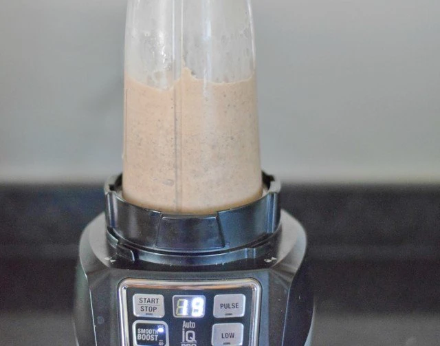 Blend until mixture is a consistent java chip frappaccino texture