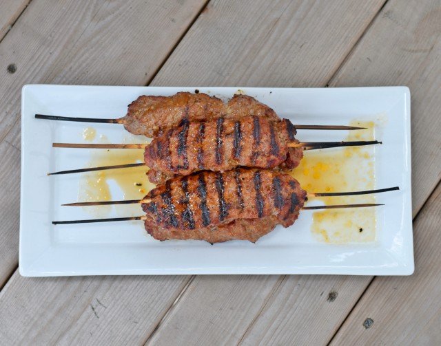 Enjoy gluten free kefta kebabs for dinner on the grill