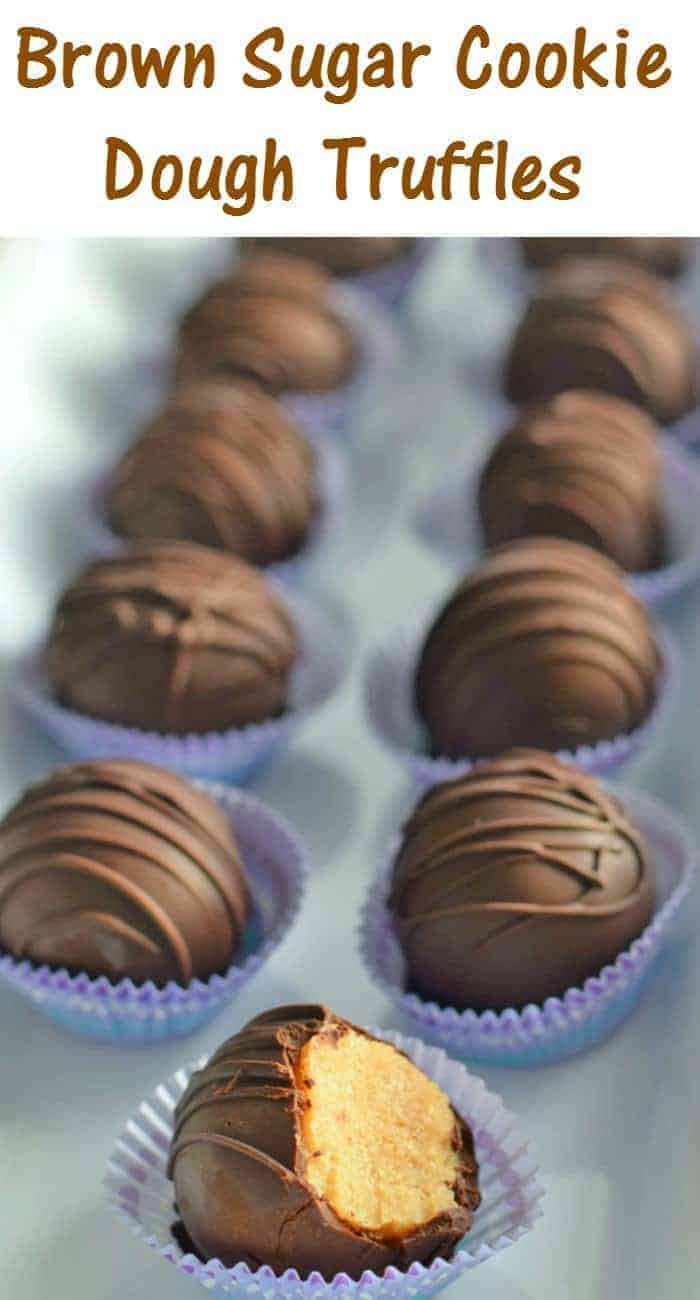 Make these easy egg free brown sugar cookie dough truffles to give to friends and family or for a perfect elegant dessert. This recipe is ready in under an hour and requires no special tools.