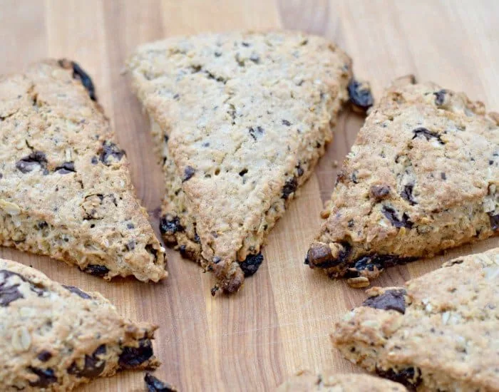 Enjoy cherry chip scones from scratch