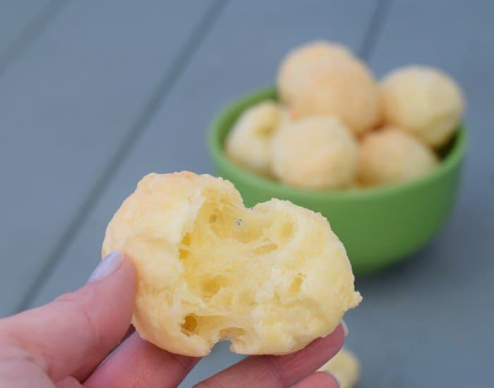 Break into a homemade pao de Queijo that's a great gluten free treat