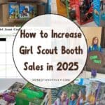 Image shows how to increase Girl Scout booth sales.