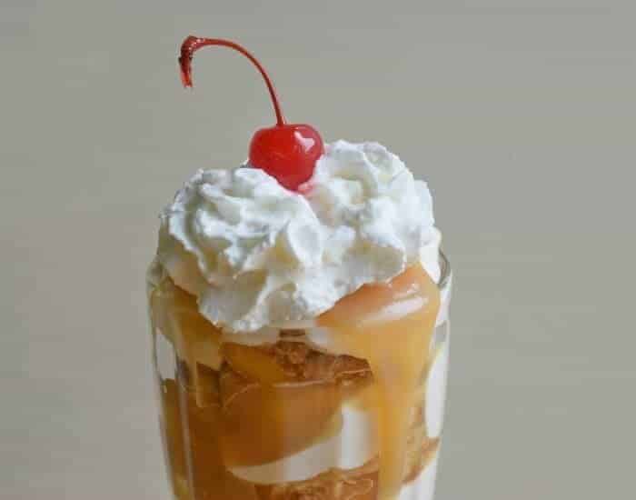 Delicious double caramel apple pie parfait recipe