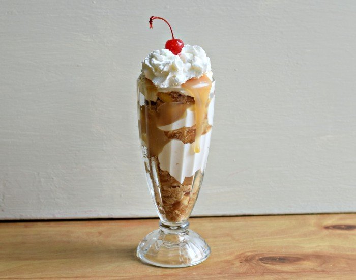 Delicious double caramel apple pie parfait recipe