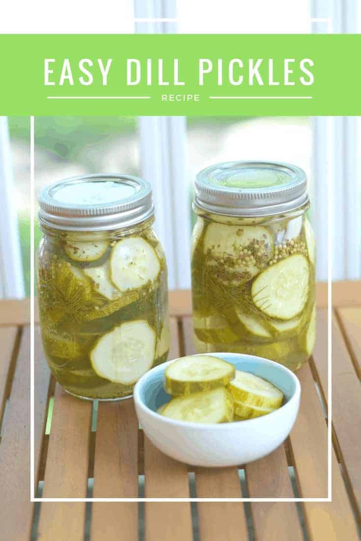 Easy Dill Pickles Recipe. Enjoy refrigerator garlic dill pickles with no canning expertise needed to make garlic dill refrigerator pickles.