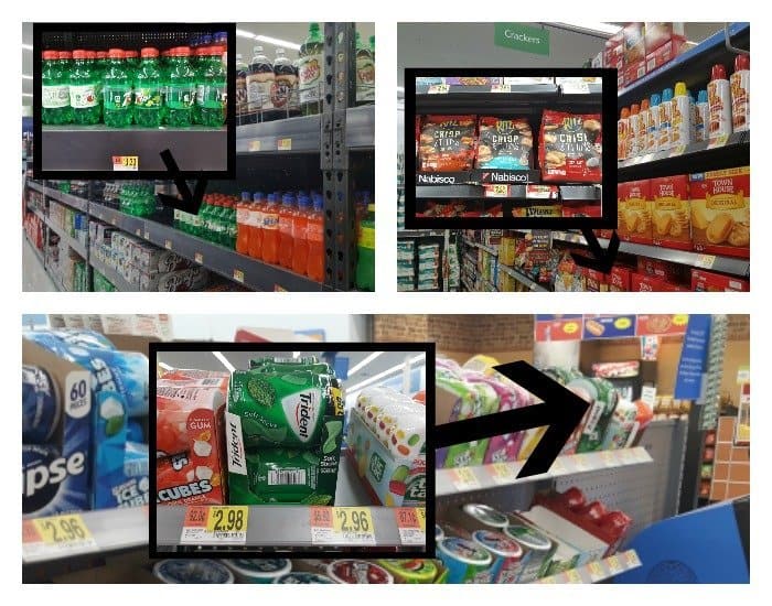 Road trip snacks at Walmart to help with motion sickness