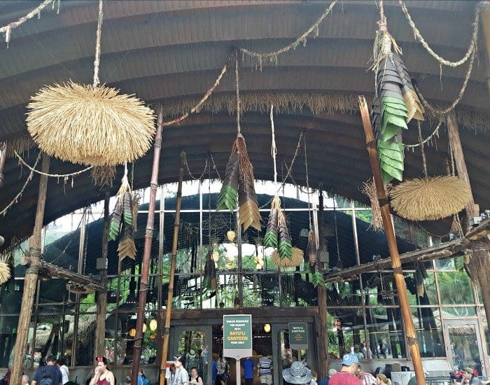 Walking into the Satuli Canteen in Animal Kingdom