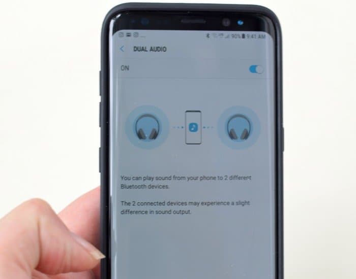 Setting up Dual Audio on Samsung Galaxy S8