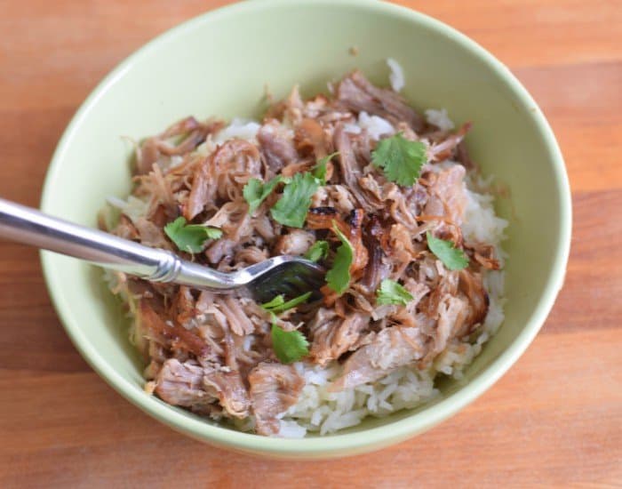 Dig into homemade carnitas bowl