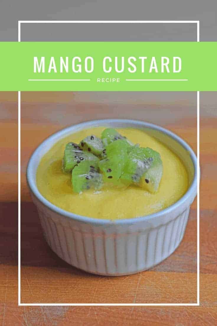 Homemade mango custard recipe. Perfect summer dessert that is light and low calorie plus naturally gluten free but absolutely delicious