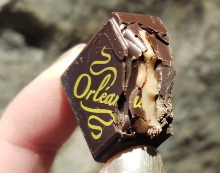 Dark chocolate with maple and raspberry