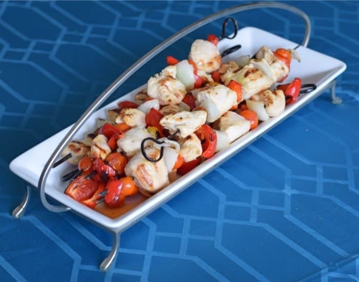Delicious lemon marinated chicken kebabs