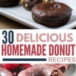 Homemade donuts collage
