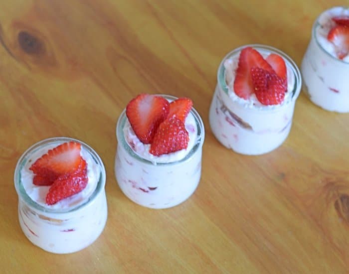 Individual Strawberry Lemonade Icebox Cake