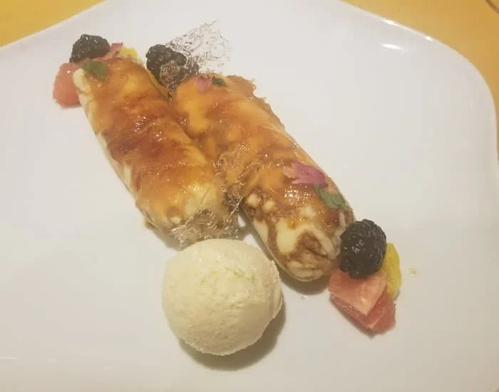 JiJi Asian Kitchen caramelized crepes