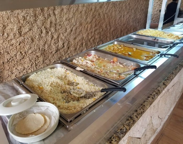 Secret River lunch buffet choices