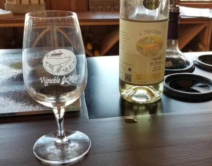 Wine tasting on Quebec City food tour