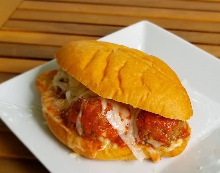 Easy homemade meatball sandwich