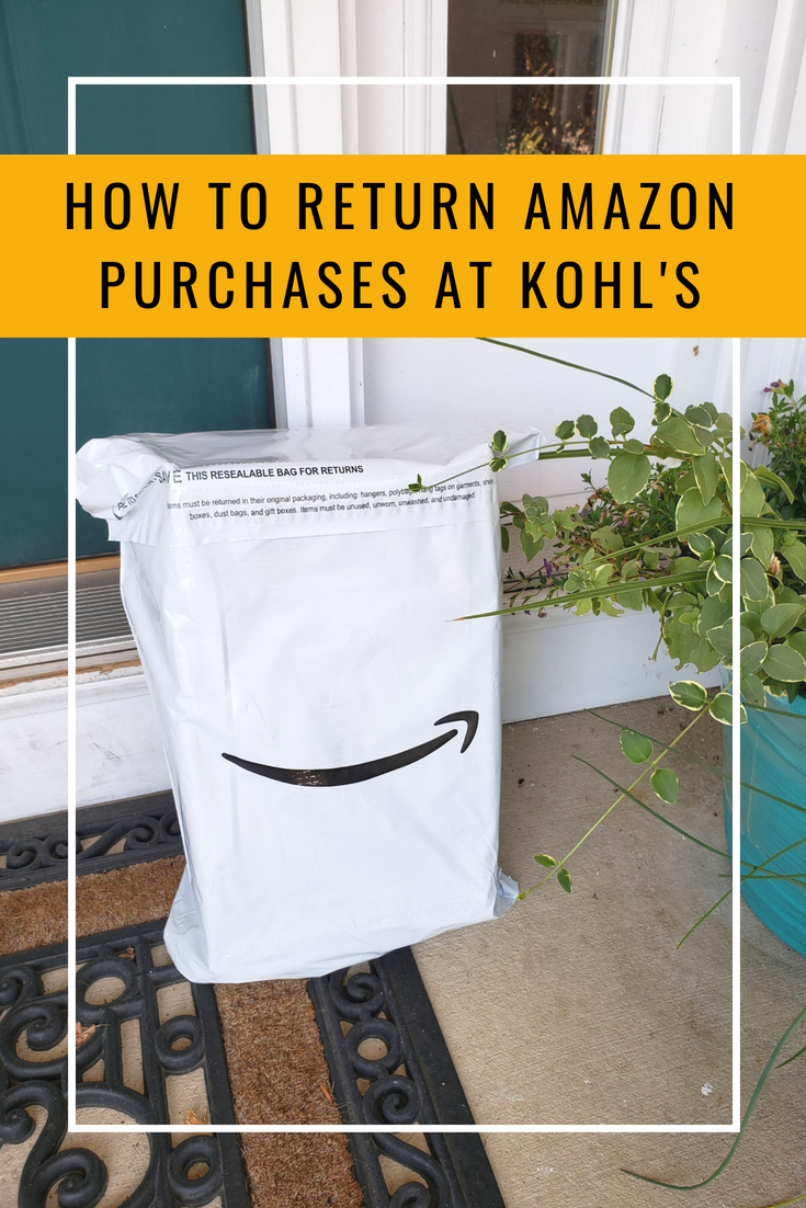 How to make Amazon returns at Kohls to get a 25% Kohls coupon. No need to pack or print anything.