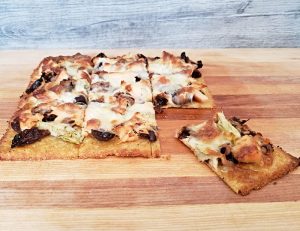 Gluten free Mediterranean pizza
