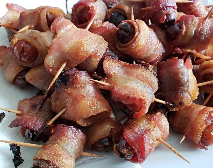 Easy bacon wrapped dates