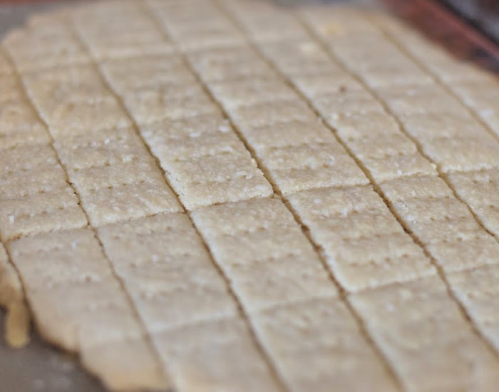 Break shortbread up